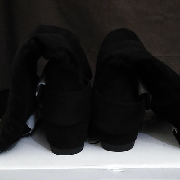 Dream Pairs Women's Black Suede Wide Calf Boot Size 7 - Picture 7 of 7